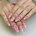 Siopsrl | Floral-Embellished Press-On Nail Art Set Siopsrl