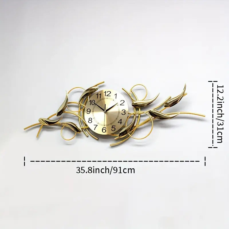 Ornate Decorative Metal Wall Clock Siopsrl
