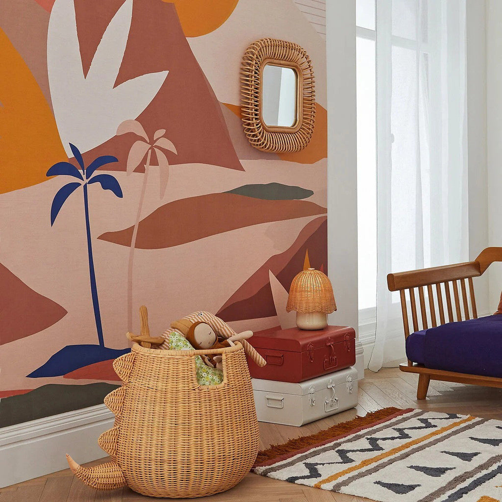 Creative Dinosaur-Shaped Woven Storage Basket Siopsrl