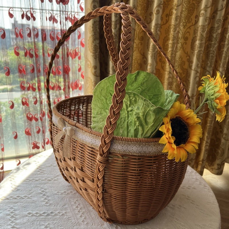 Natural Woven Market Basket Siopsrl