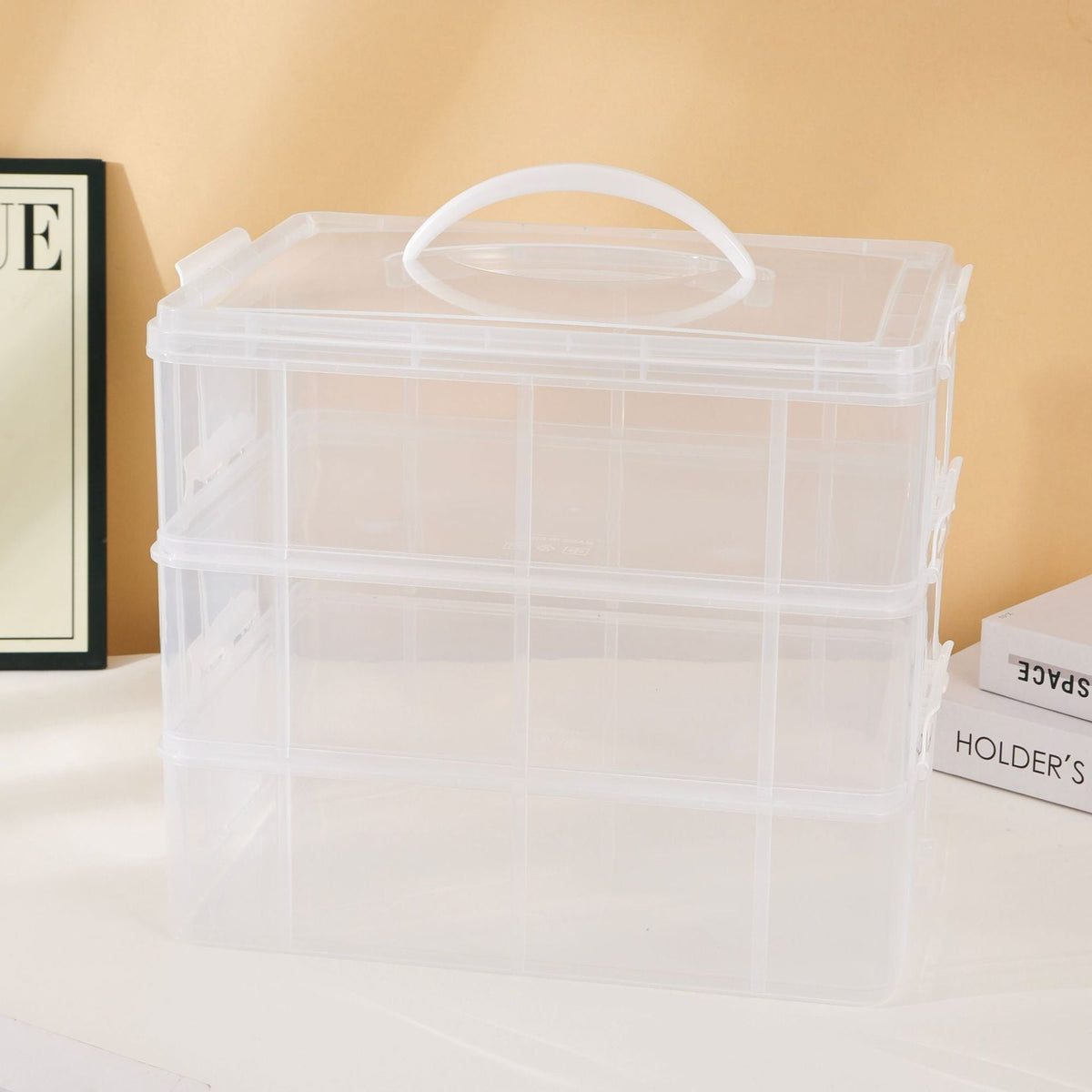 Clear Multi-Functional Organizer Container Siopsrl