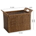 Versatile Storage Basket with Practical Handling with a Handwoven Design
