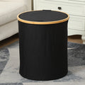 Practical laundry container with bamboo lid Siopsrl
