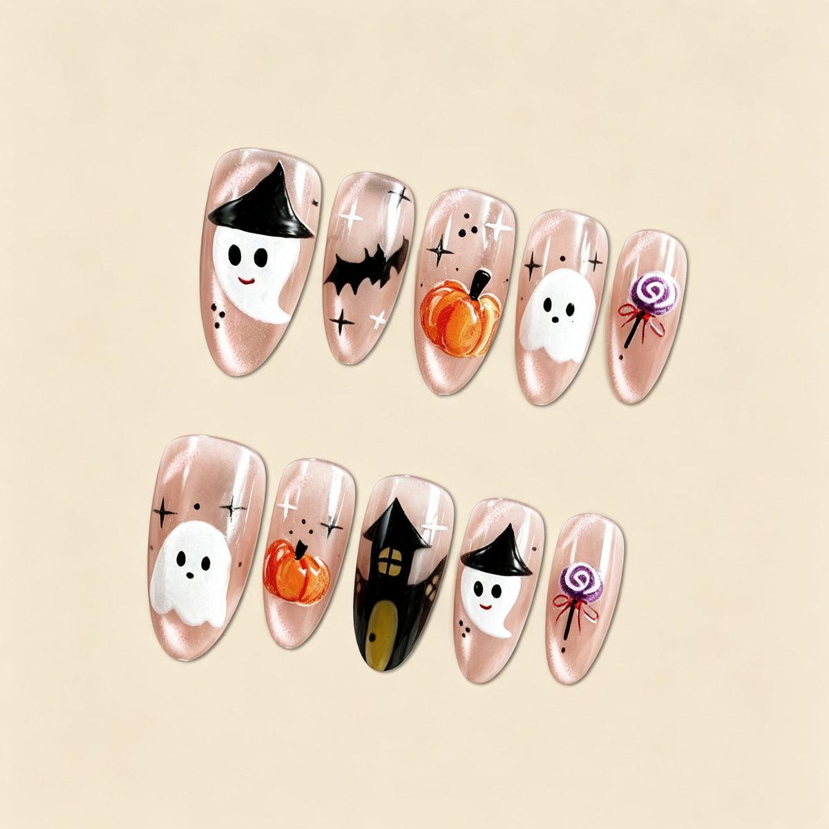 Creative Halloween Art Nail Set Siopsrl