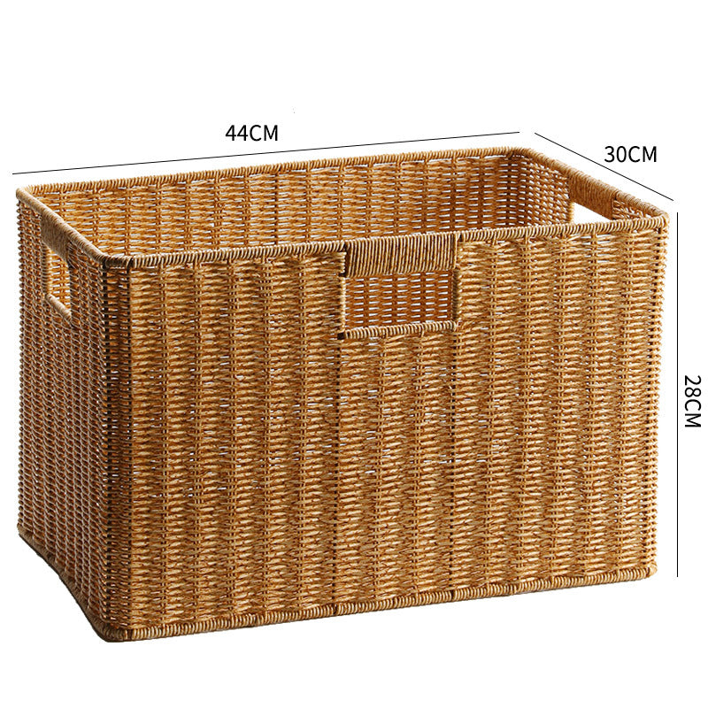 Handcrafted Rectangular Wicker Storage Bin Siopsrl