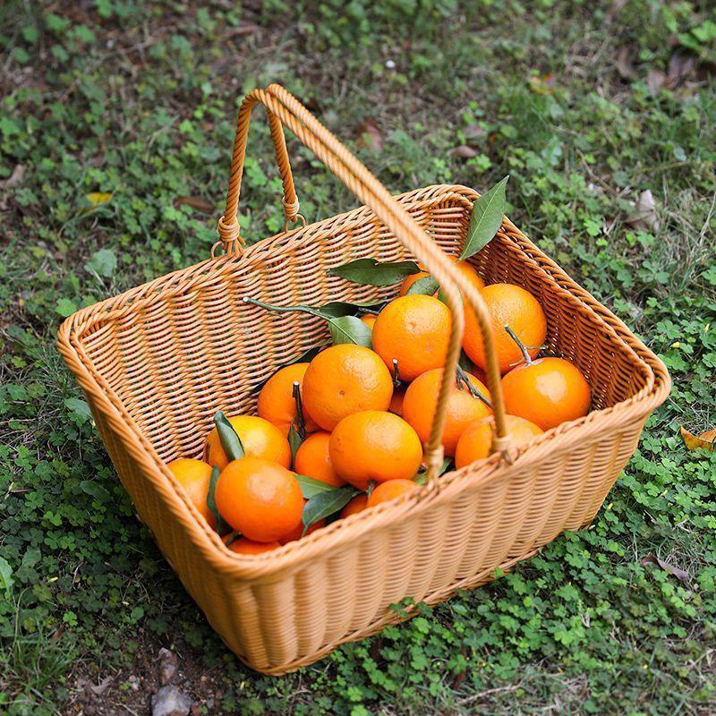 SiopsrlRattan Storage Basket