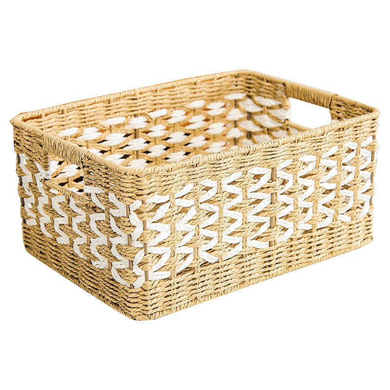 Decorative basket made of natural fiber with elegant design Siopsrl