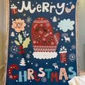 Festive Holiday-Themed Throw Blanket