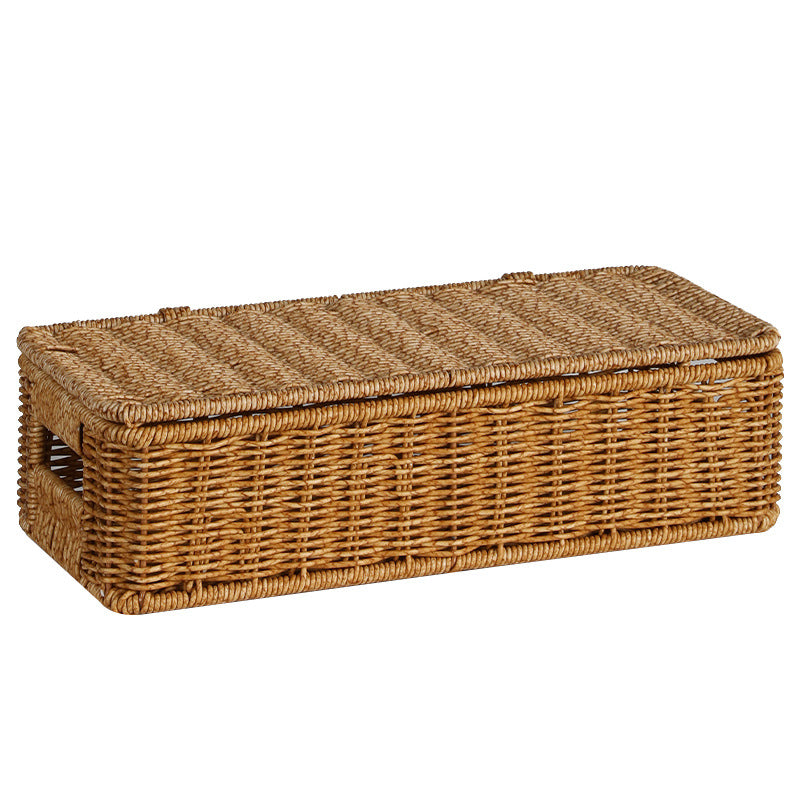 Long Rectangular Woven Storage Basket Siopsrl