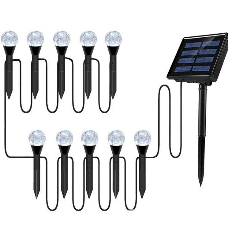 Crescent Moon Solar Garden Stake Lights With Textured Acrylic Diffuser And Warm White LED Siopsrl