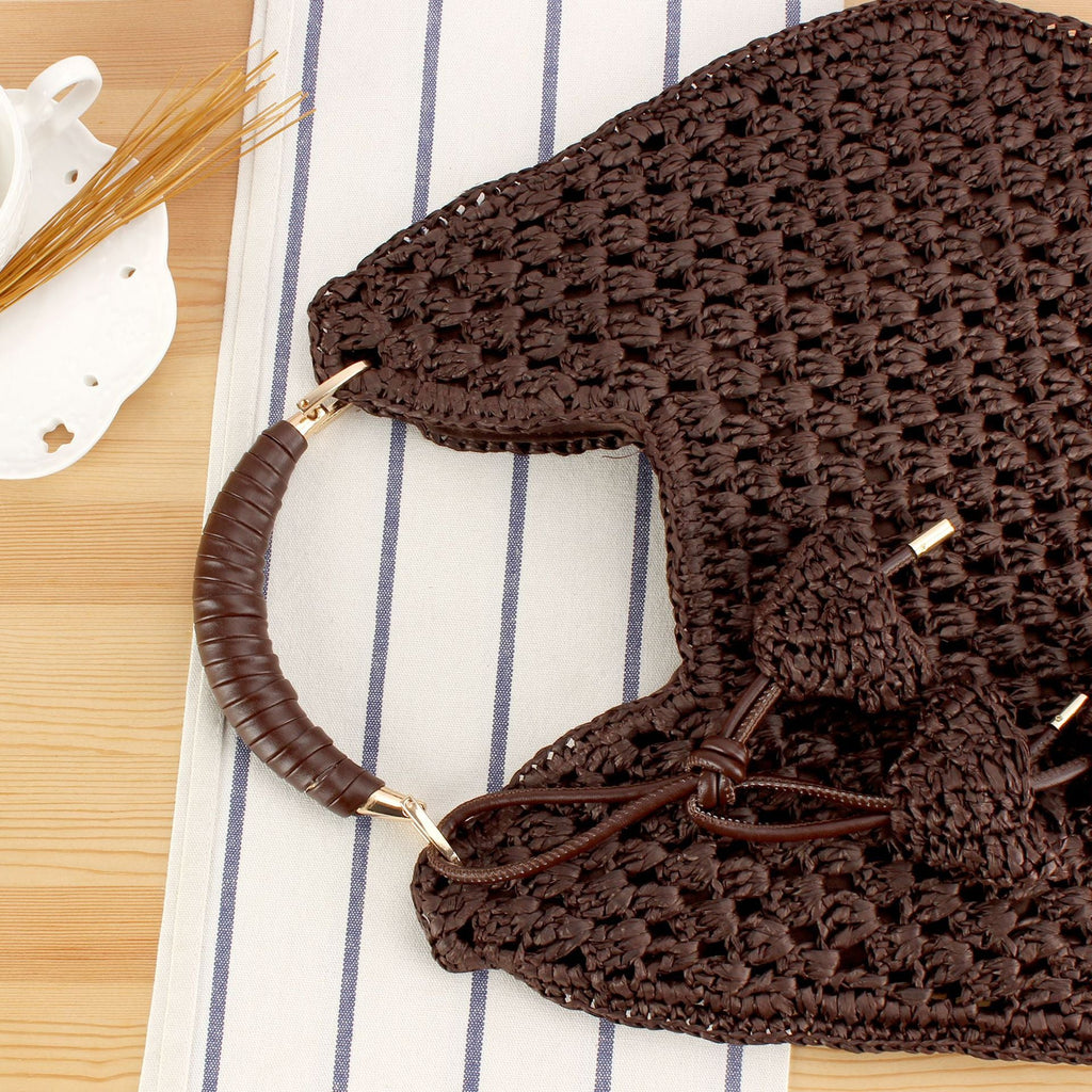 Siopsrl | Handbag Made from Handcrafted Natural Material with Unique Tassel Pendant Siopsrl