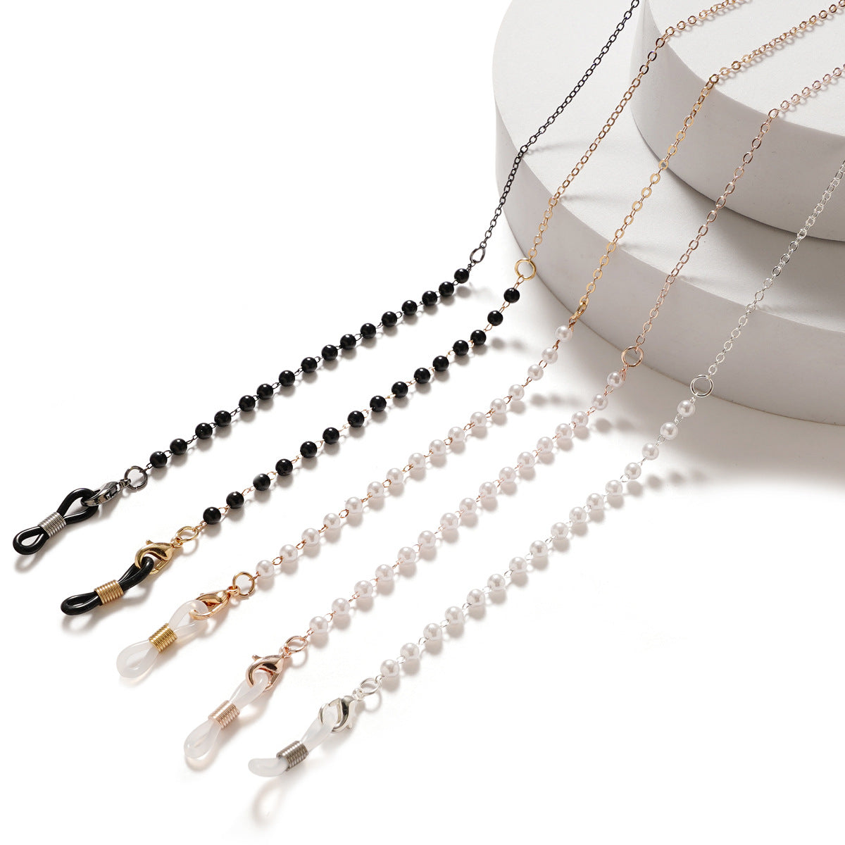 Siopsrl | Premium Black Beaded Eyewear Chain Siopsrl