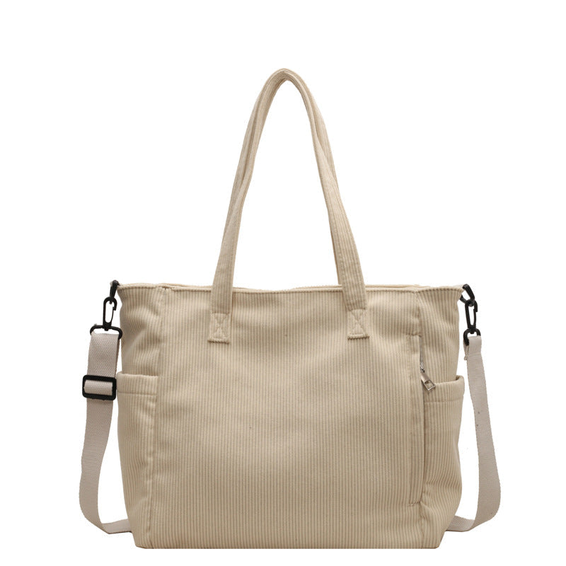 Siopsrl | Textured Multi-Pocket Travel Tote Siopsrl