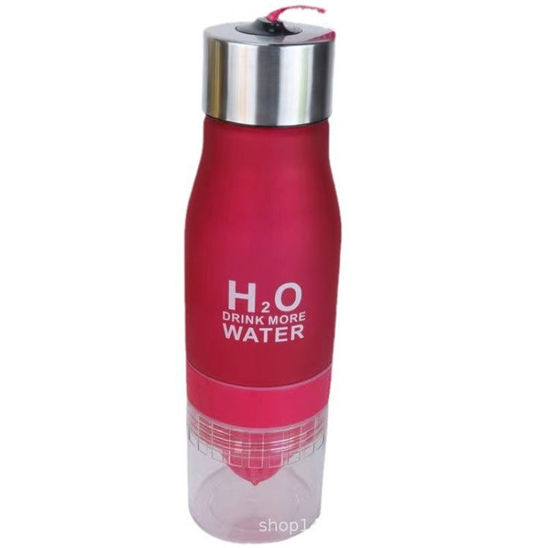 Siopsrl | Insulated Glass Fruit Infuser Water Bottle With Silicone Sleeve And Stainless Steel Lid