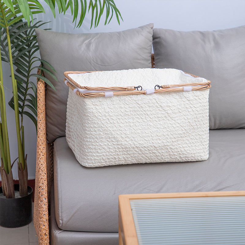 Textured Woven Storage Bin Siopsrl