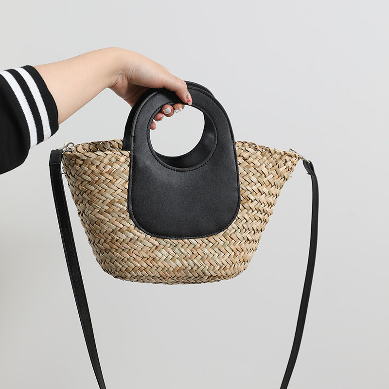 Siopsrl | Fashionable handbag with combined leather handle Siopsrl
