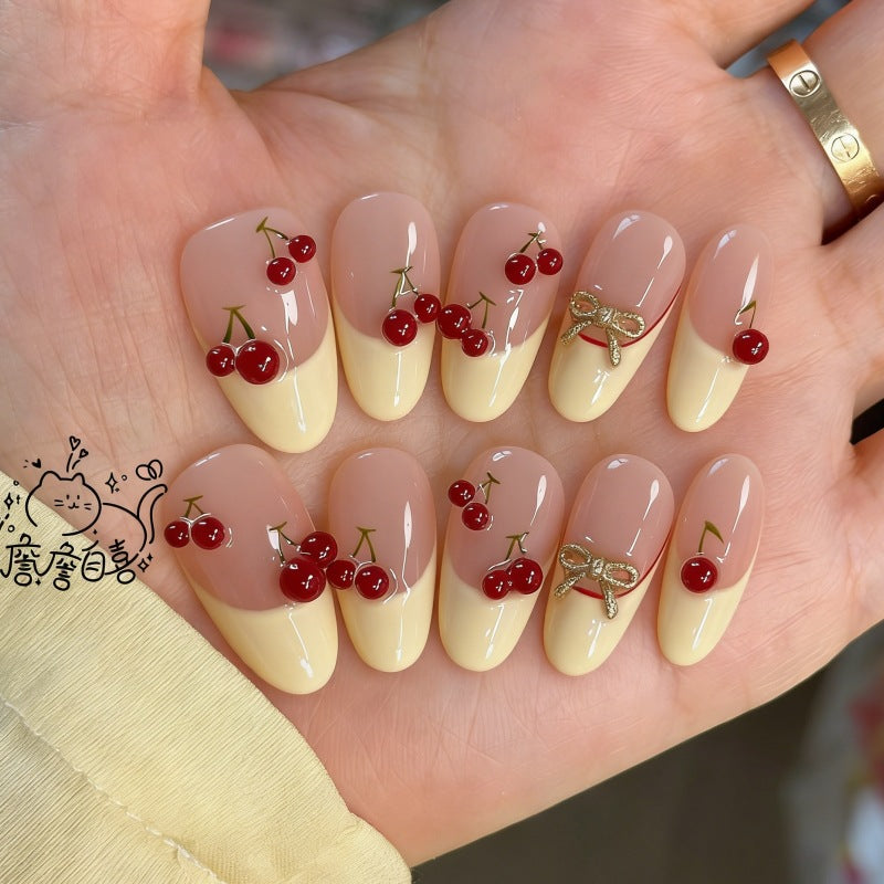 Siopsrl | Nature-Themed Artistic Press-On Nail Set Siopsrl