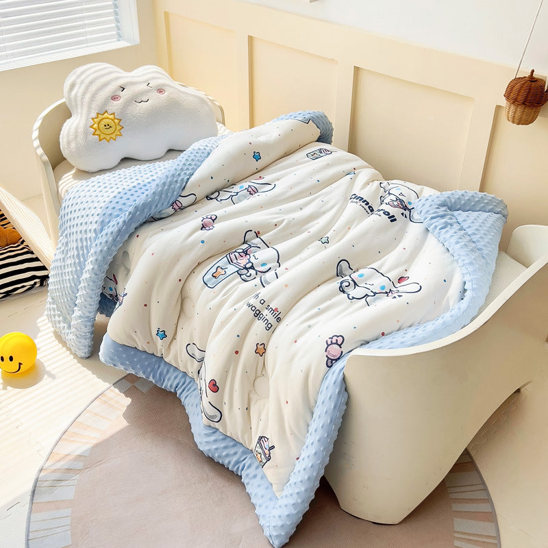 Girls cuddly blanket with versatile animal motif Siopsrl