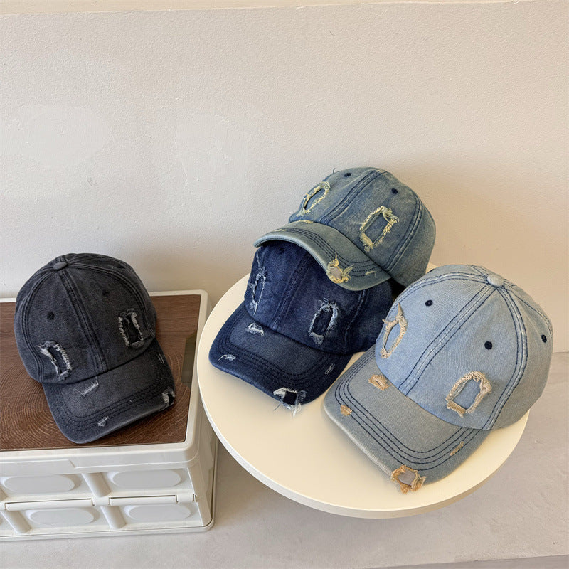 Siopsrl | Men's Distressed Denim Baseball Cap Siopsrl Siopsrl | 78392Siopsrl | 899