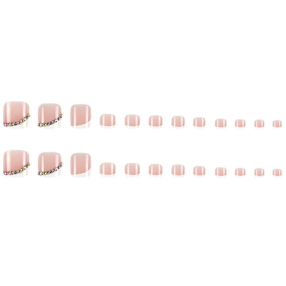 Siopsrl | Nail art set with elegant French tips and glitter accents Siopsrl