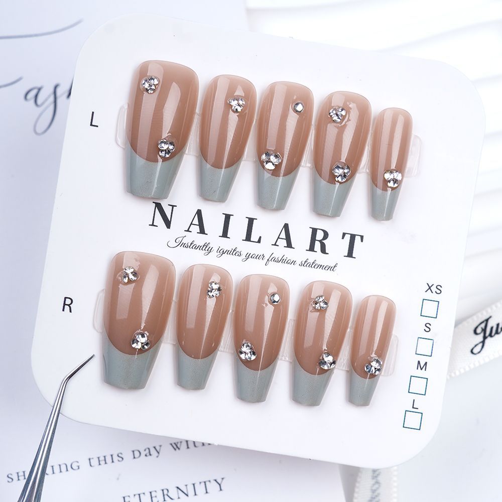 Siopsrl | Premium Decorative Rhinestone Press-On Nails Siopsrl