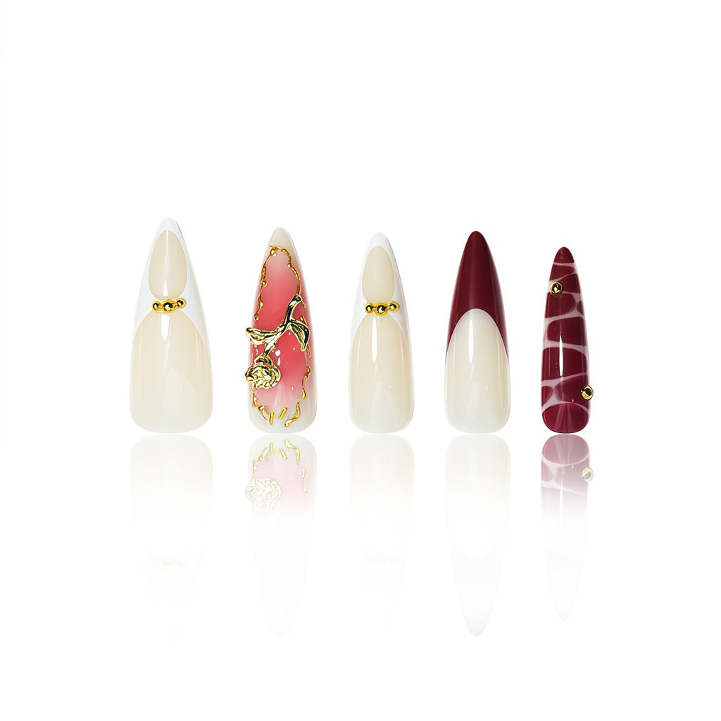 Siopsrl | Elegant Decorative Press-On Nail Extensions Siopsrl