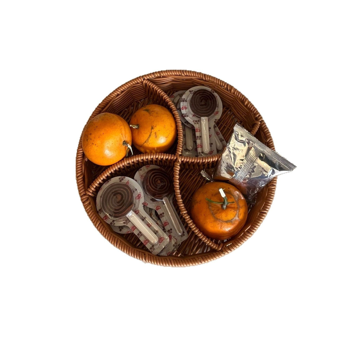 Women's leather storage basket with compartments Siopsrl