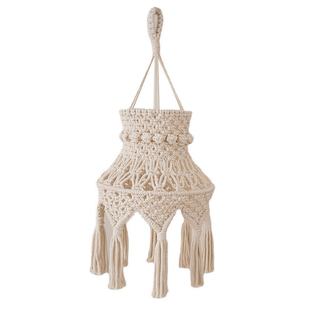 Macramé Hanging Light Fixture Siopsrl
