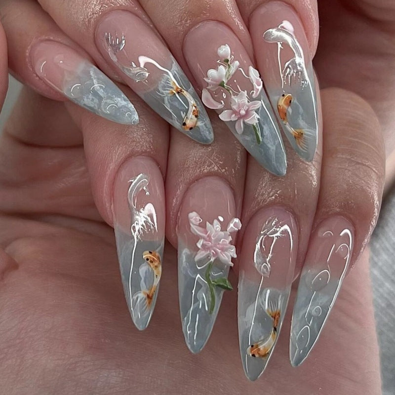 Siopsrl | Animal-Inspired Press-On Nail Art Set Siopsrl
