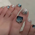 Siopsrl | Artificial nail set with elegant 3D decorations and glitter accents Siopsrl
