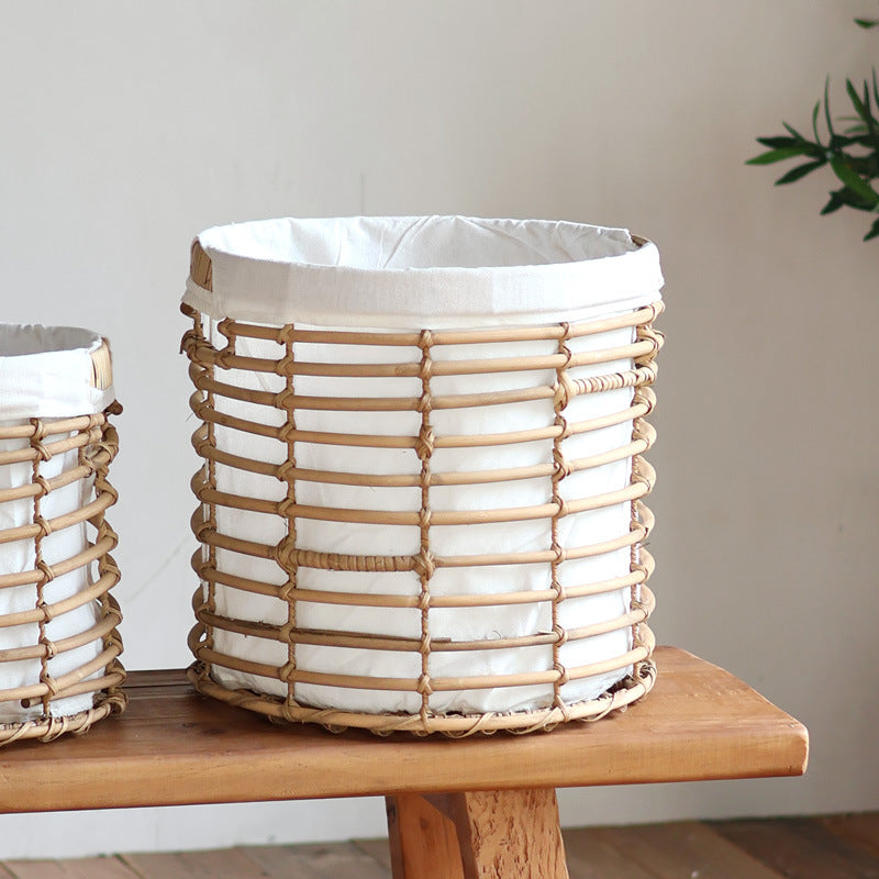 Decorative storage basket with fabric lining Siopsrl