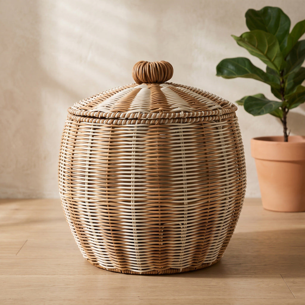 Stylish basket with lid Siopsrl