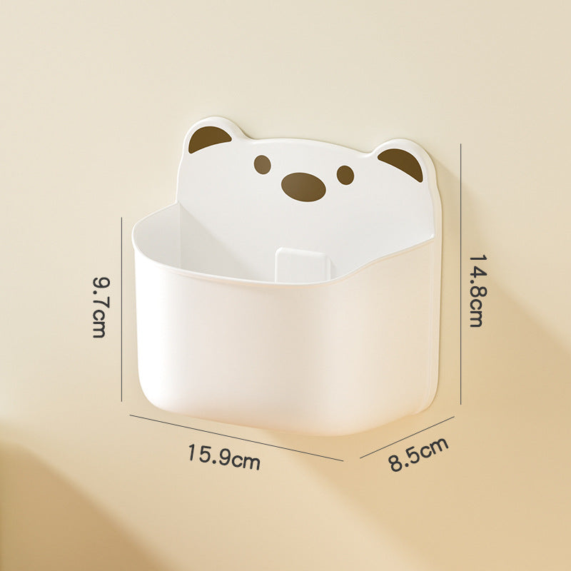 Wall-Mounted Cute Bear-Themed Storage Organizer Siopsrl