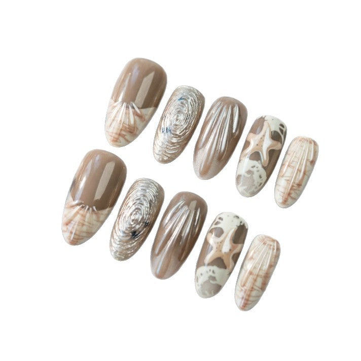 Siopsrl | Elegant Nail Tips with Maritime Design Siopsrl