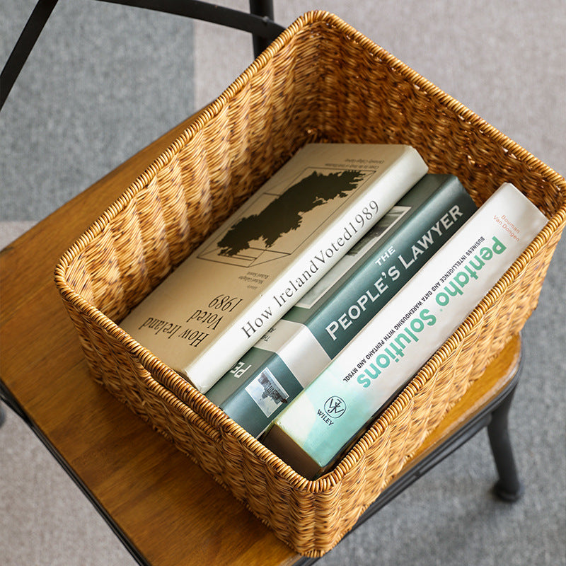 Premium Handwoven Square Storage Basket Siopsrl