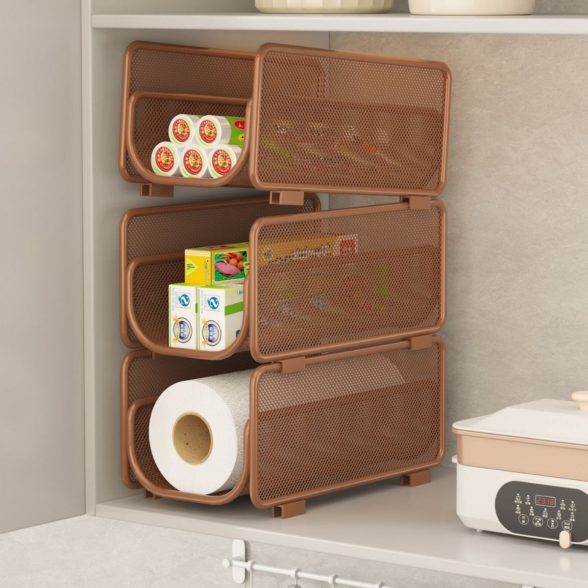 Versatile Under-Shelf Storage Basket Siopsrl
