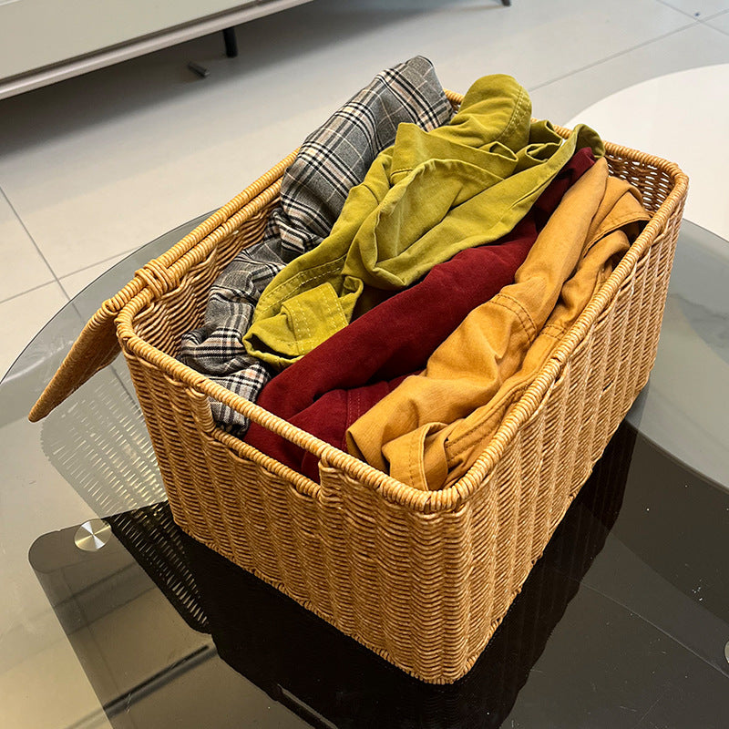 Versatile Rectangular Woven Storage Bin Siopsrl