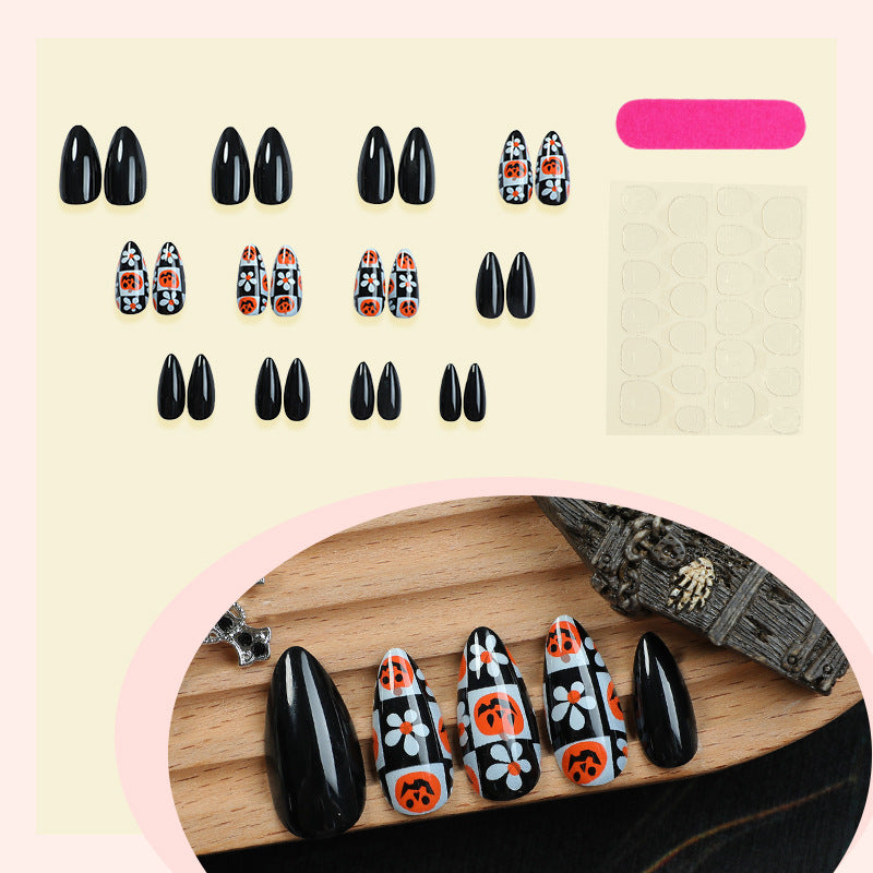 Halloween-Themed Press-On Nail Set Siopsrl