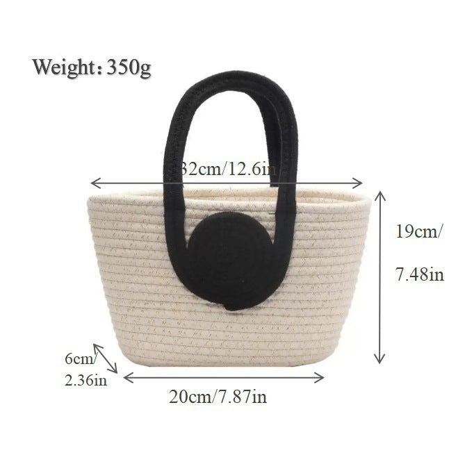 Handmade basket bag with innovative handle Siopsrl