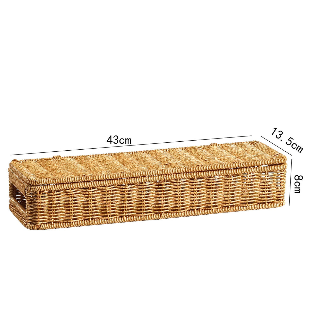 Long Rectangular Woven Storage Basket Siopsrl