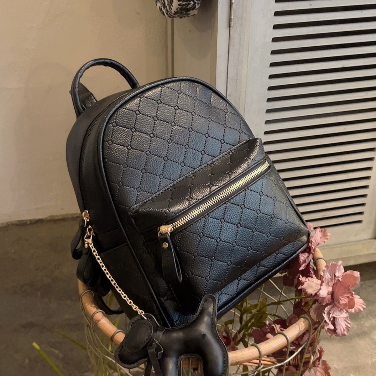 Siopsrl | Stylish Textured Mini Backpack Siopsrl