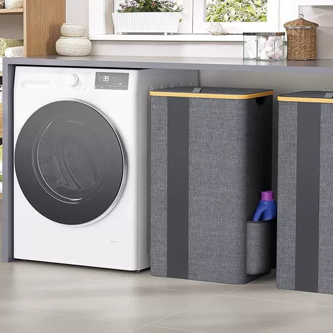 Practical laundry container with removable mesh bag Siopsrl
