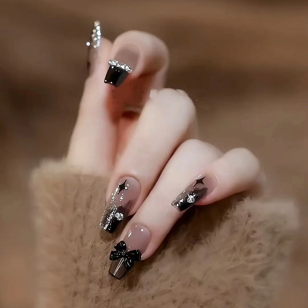 Siopsrl | Artificial Glamorous Heart Nail Tips Siopsrl