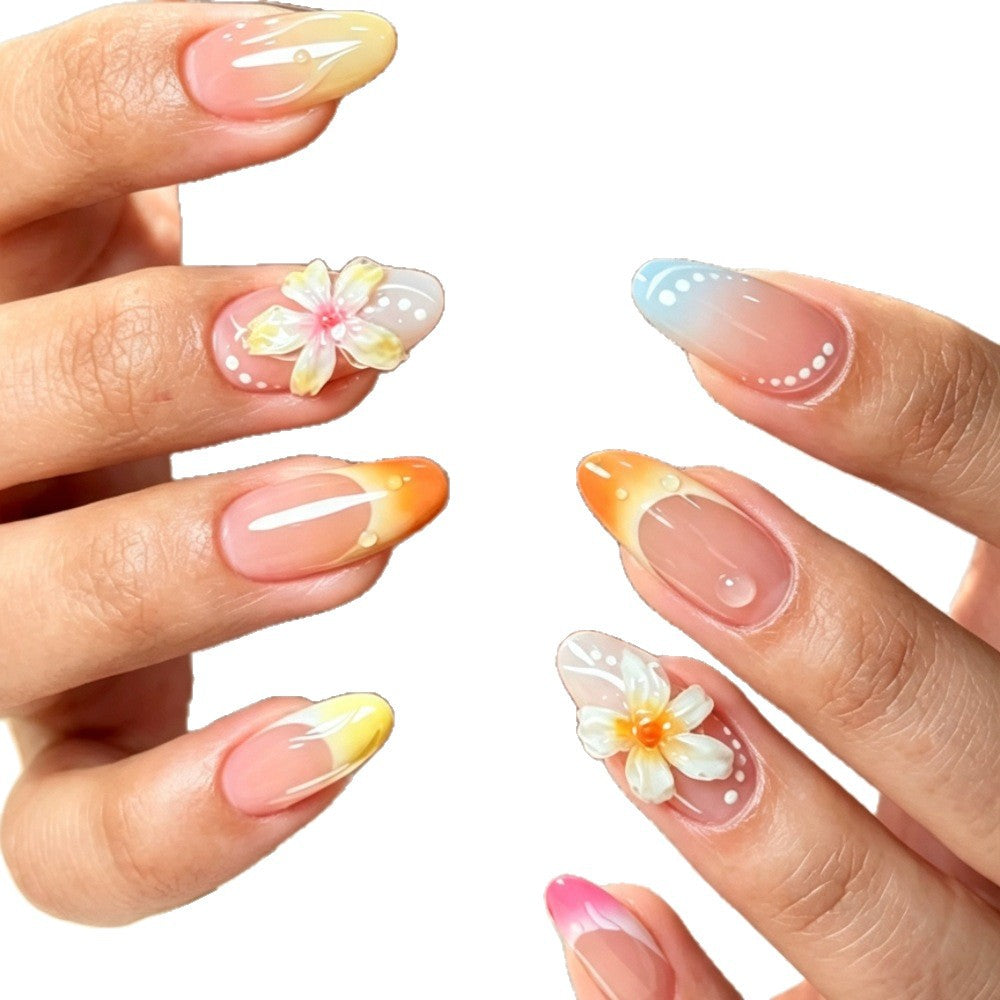 Siopsrl | Floral and Ombre Press-On Nail Art Set Siopsrl