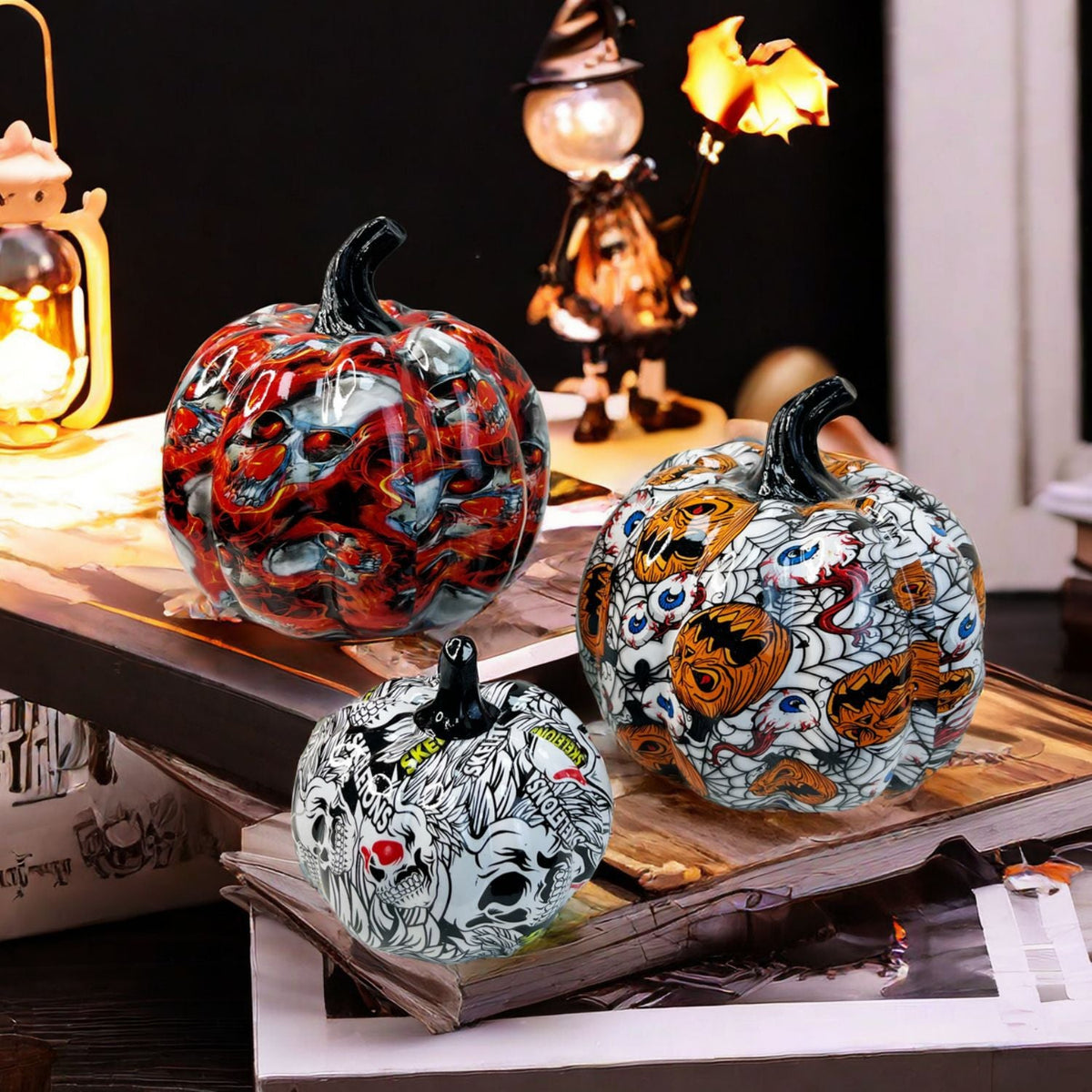 Artistic Halloween Pumpkin Figurine Siopsrl