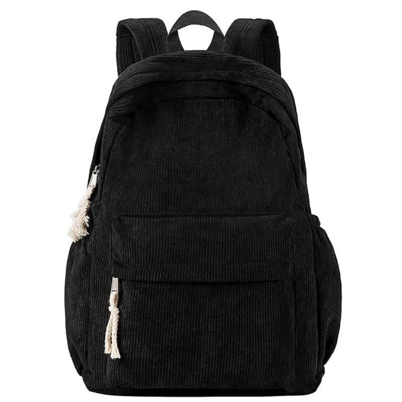 Siopsrl | Cord backpack with deep storage and stylish accents Siopsrl