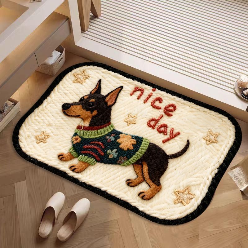Siopsrl | Decorative Dog-Themed Bath Rug Siopsrl