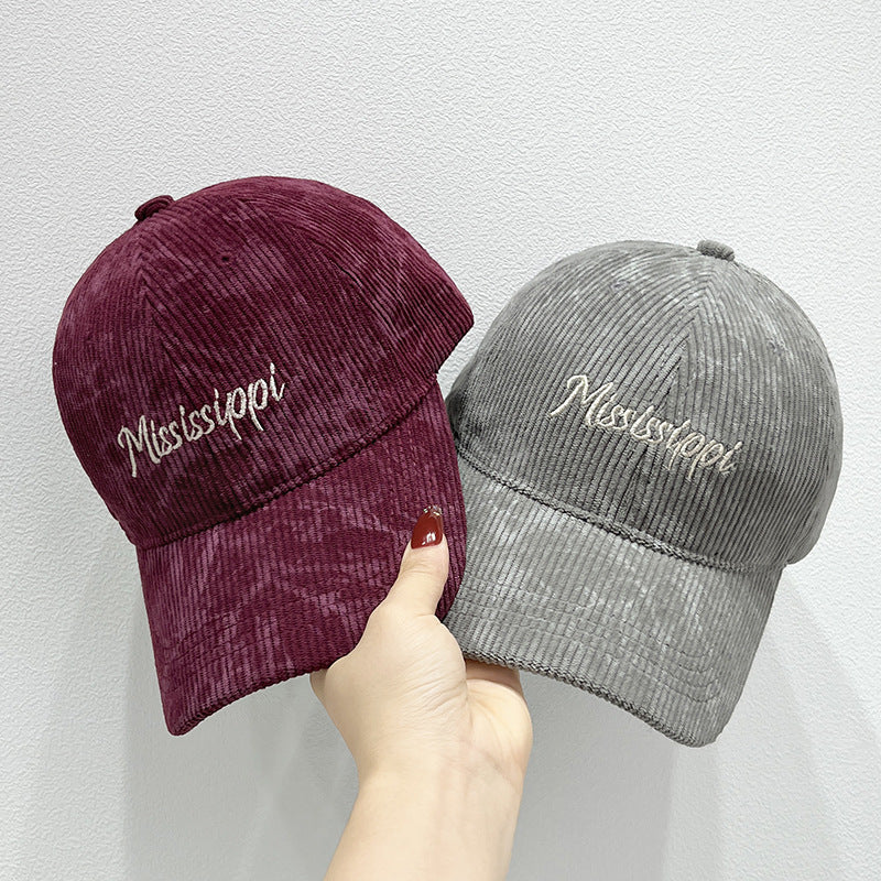 Siopsrl | Women's Corduroy Visor Cap Siopsrl