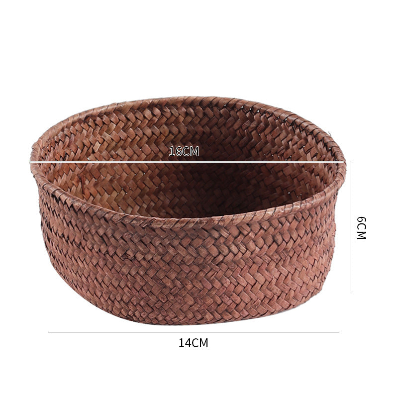 Handmade Natural Fiber Storage Basket Siopsrl