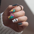 Creative nail art set with imaginative Halloween designs Siopsrl